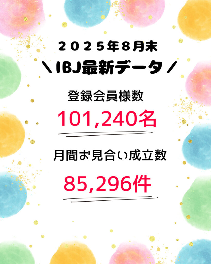 IBJ登録会員様数が10万人を突破しました🎉